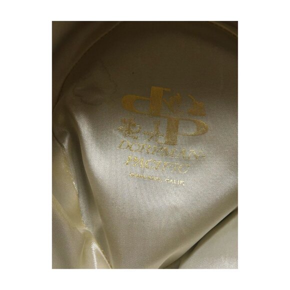 80's Dorfman Pacific co inc. men's Taupe Fedora Dynafelt wool size 7 1/8 - Picture 8 of 10